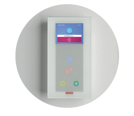 Terminal de chambre phonie tactile FLAMENCO IP Tunstall